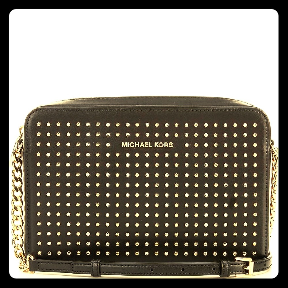 NWT Michael Kors /TheJet Set Large Studded Leather